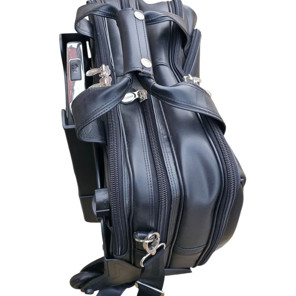 Black Leather Men's Bag